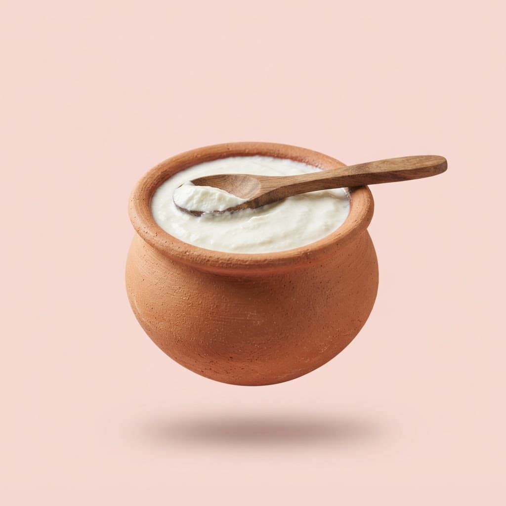 Matka dahi in a clay pot