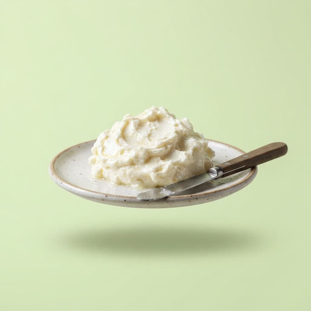 White butter on a plate
